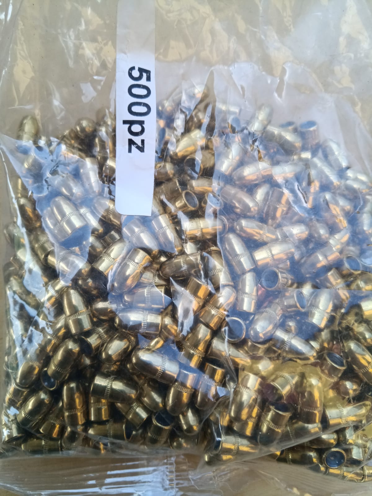 Palle FMJ tombacco 50 grani, cal. 6,35 500pz