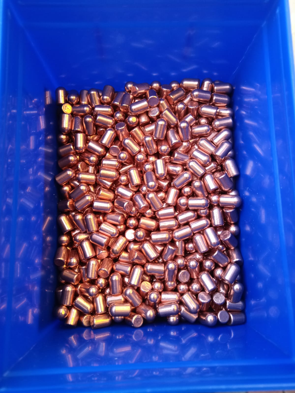 Palle FMJ rame 47 grani, cal. 6,35 1000pz